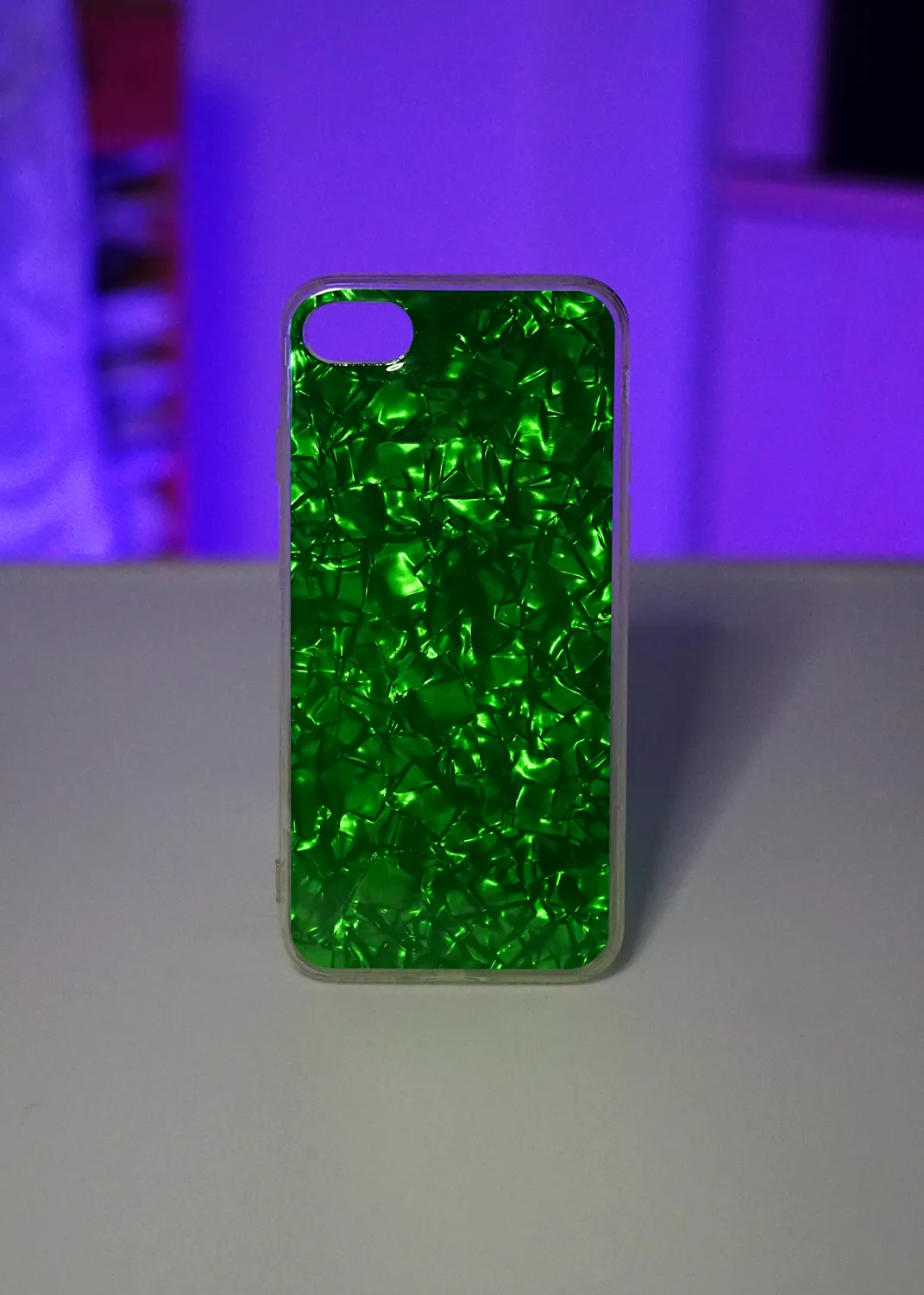 Apple iPhone 8 Kılıf Yeşil Desenli Şık Tasarım