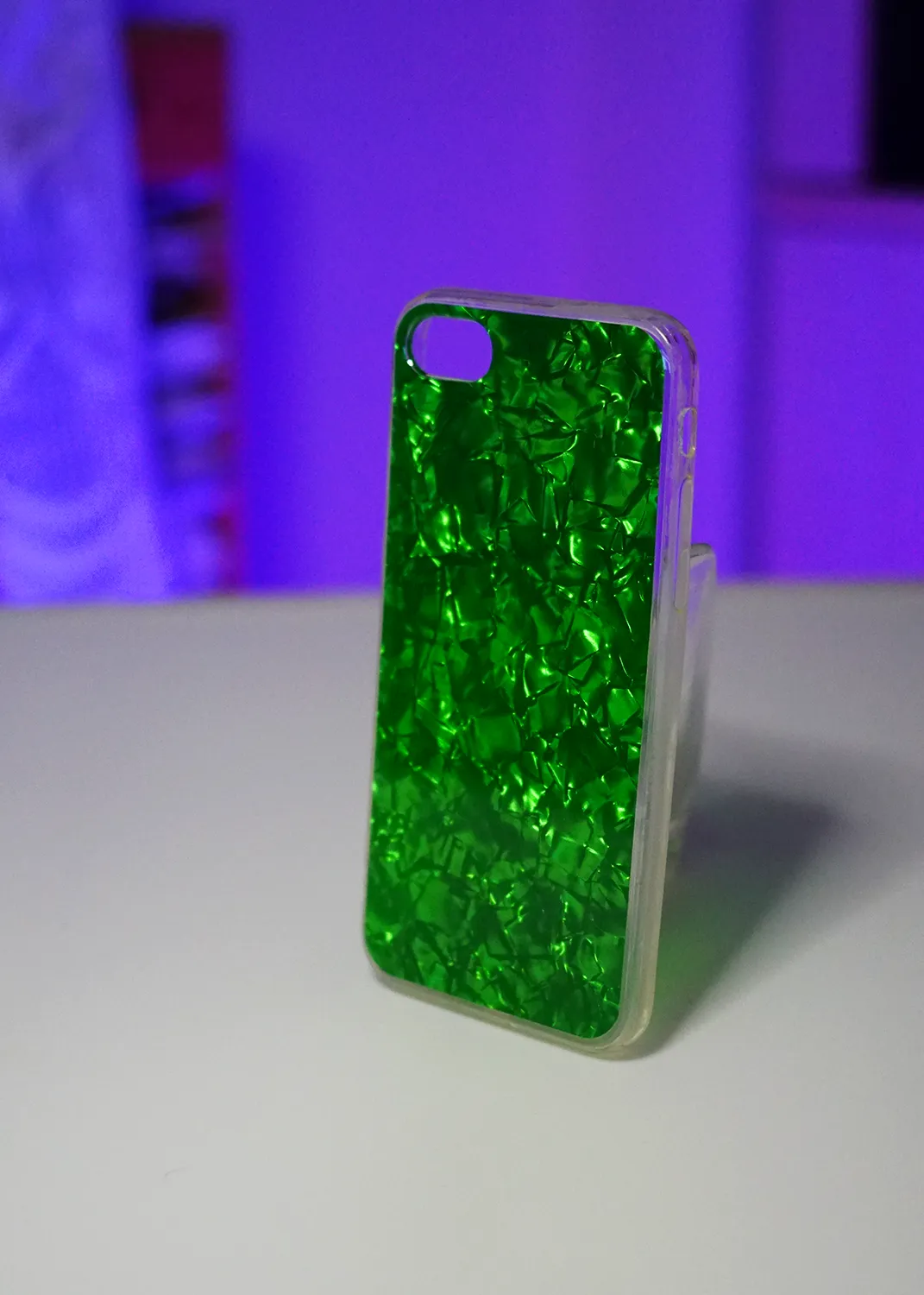 Apple iPhone 8 Kılıf Yeşil Desenli Şık Tasarım