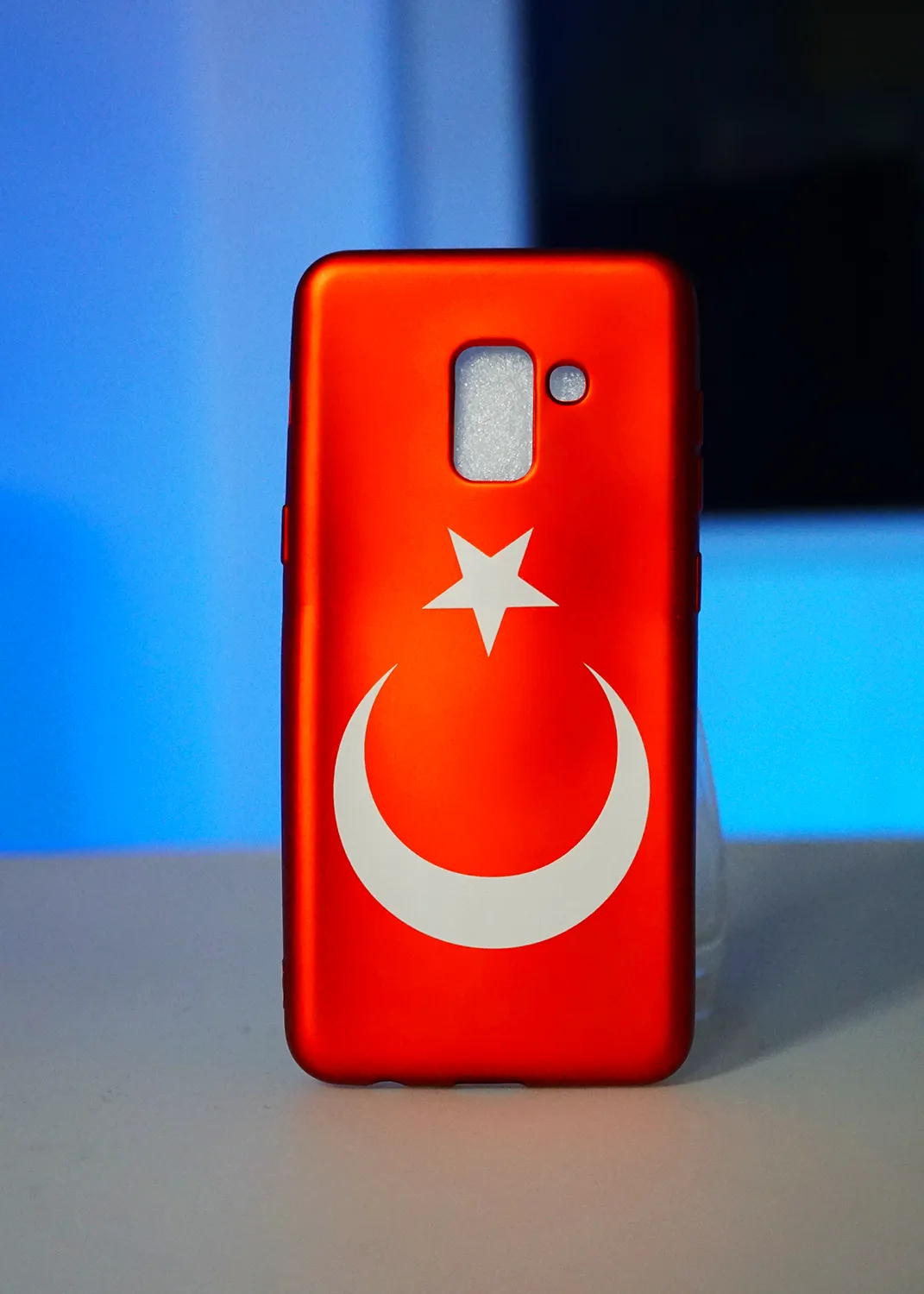 Samsung Galaxy A8 2018 Uyumlu Türk Bayraklı Desenli Kılıf