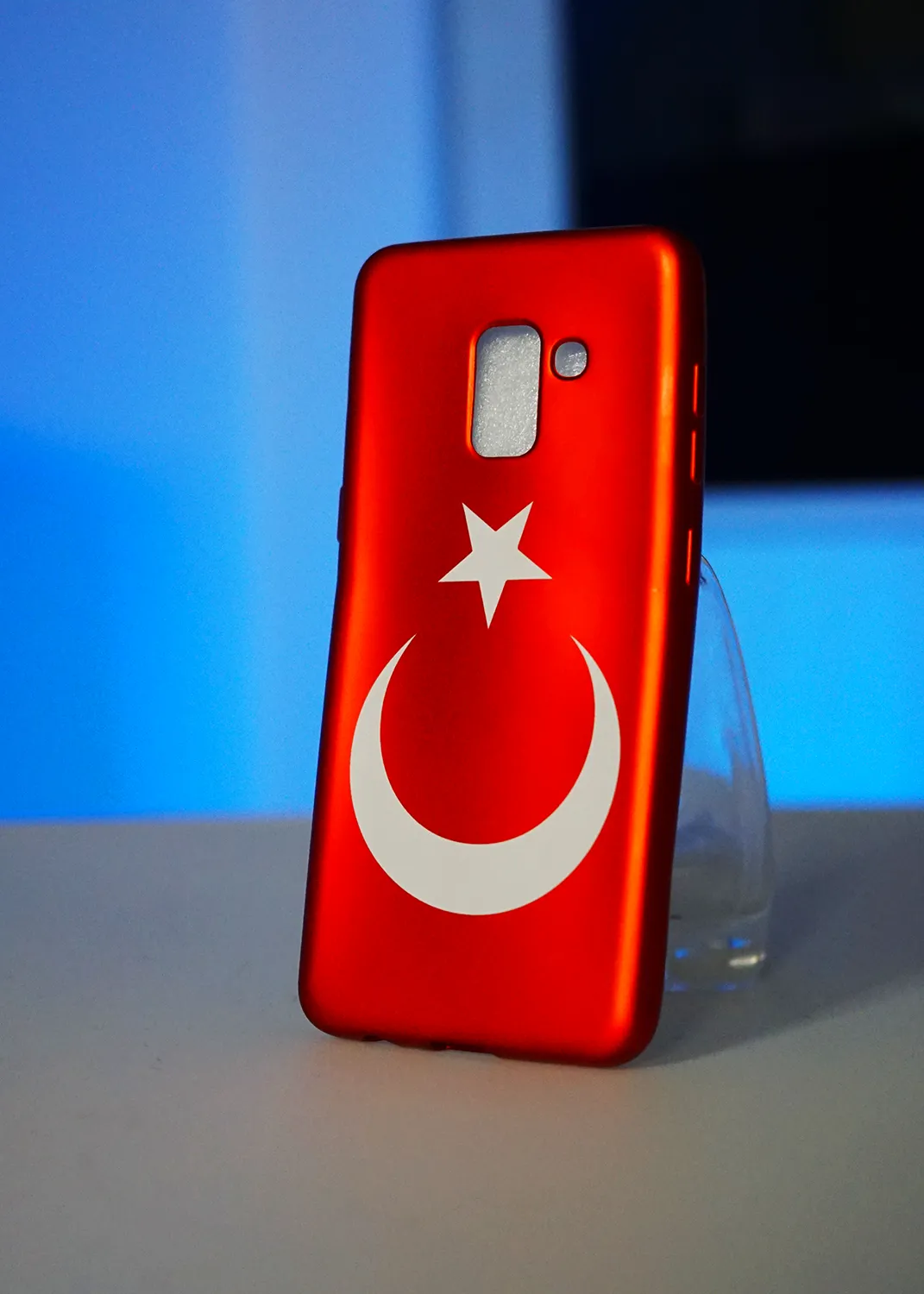 Samsung Galaxy A8 2018 Uyumlu Türk Bayraklı Desenli Kılıf