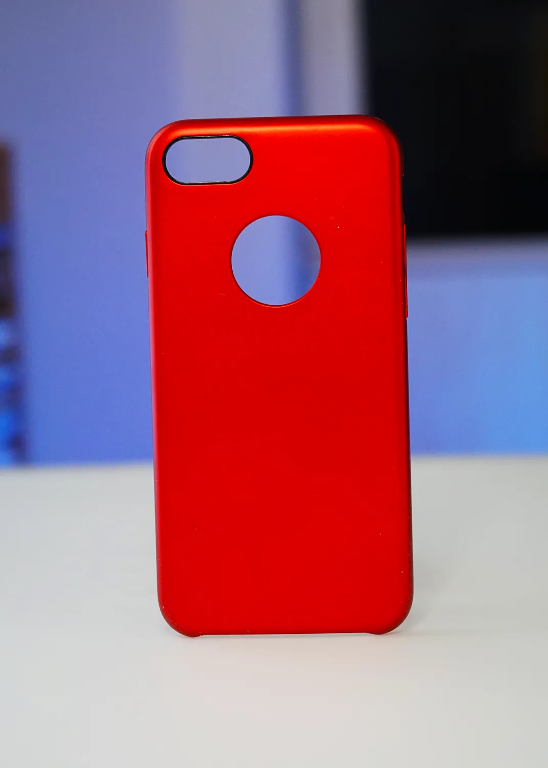 iPhone 7 / 8 / SE Uyumlu Kırmızı Mat Telefon Kılıfı