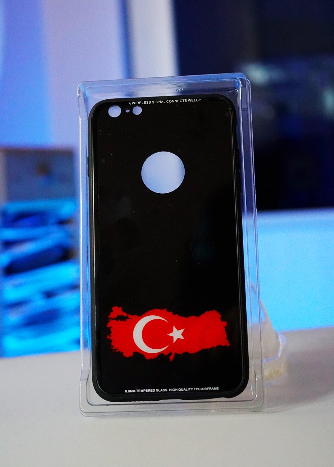 Apple iPhone 6 Plus Ultra Slim Temperli Cam Kılıf – Türk Bayraklı, Anti-Şok ve Parmak İzi Önleyici