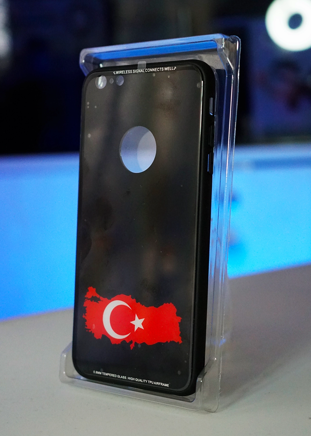 Apple iPhone 6 Plus Ultra Slim Temperli Cam Kılıf – Türk Bayraklı, Anti-Şok ve Parmak İzi Önleyici