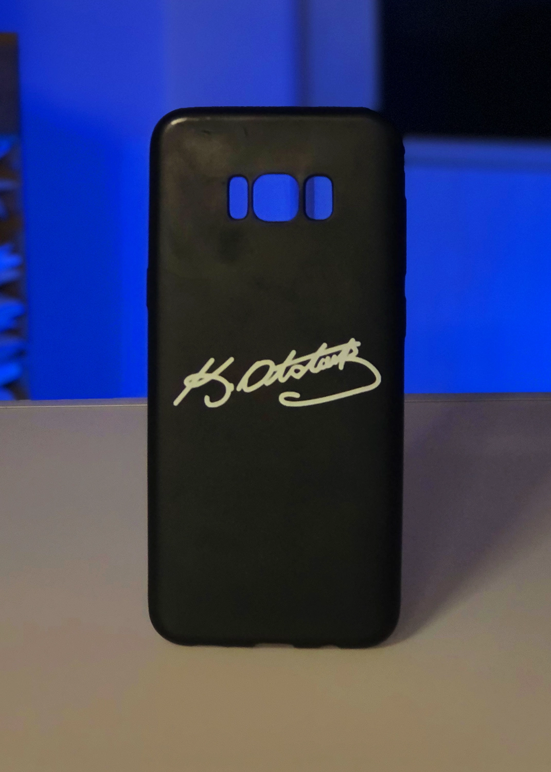 Samsung S8 Plus Esnek Plastik Telefon Kılıfı - Atatürk İmzalı Klasik Tasarım