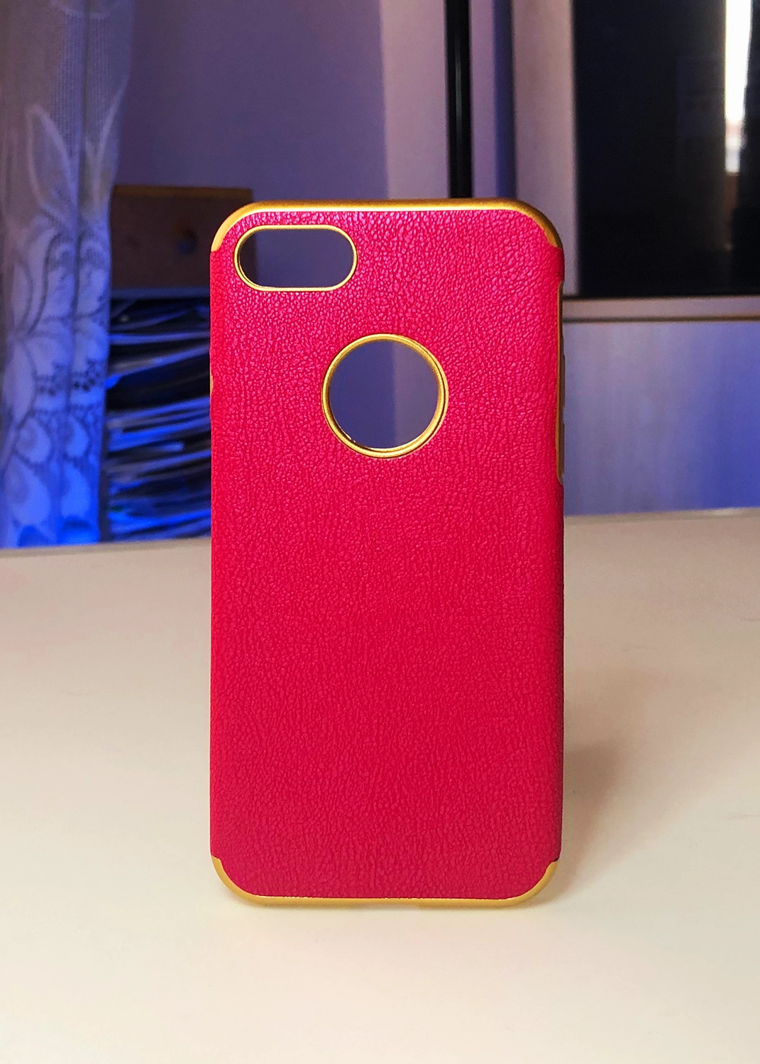 Apple iPhone 7 / 8 / SE (2020) Uyumlu Pembe Derili Kılıf